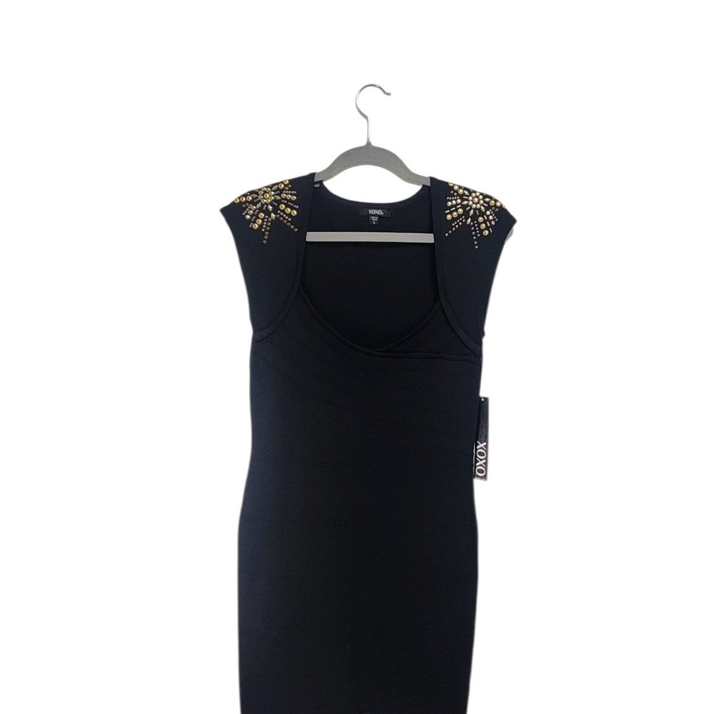XOXO Bandage Dress Women Large Black New With Tags